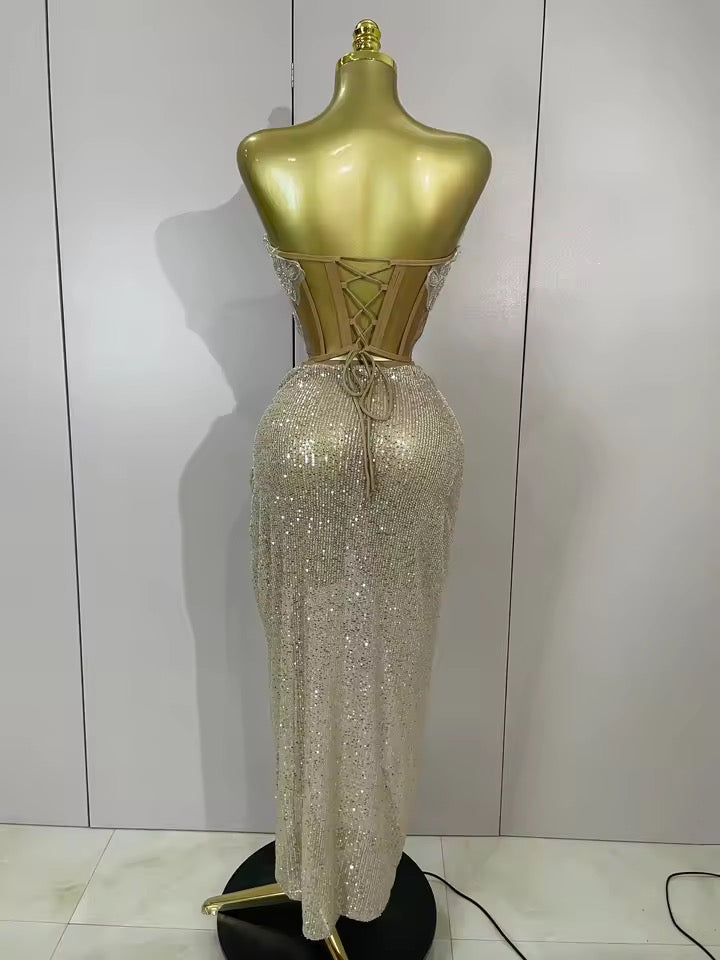 CELESTE SEQUIN DRESS
