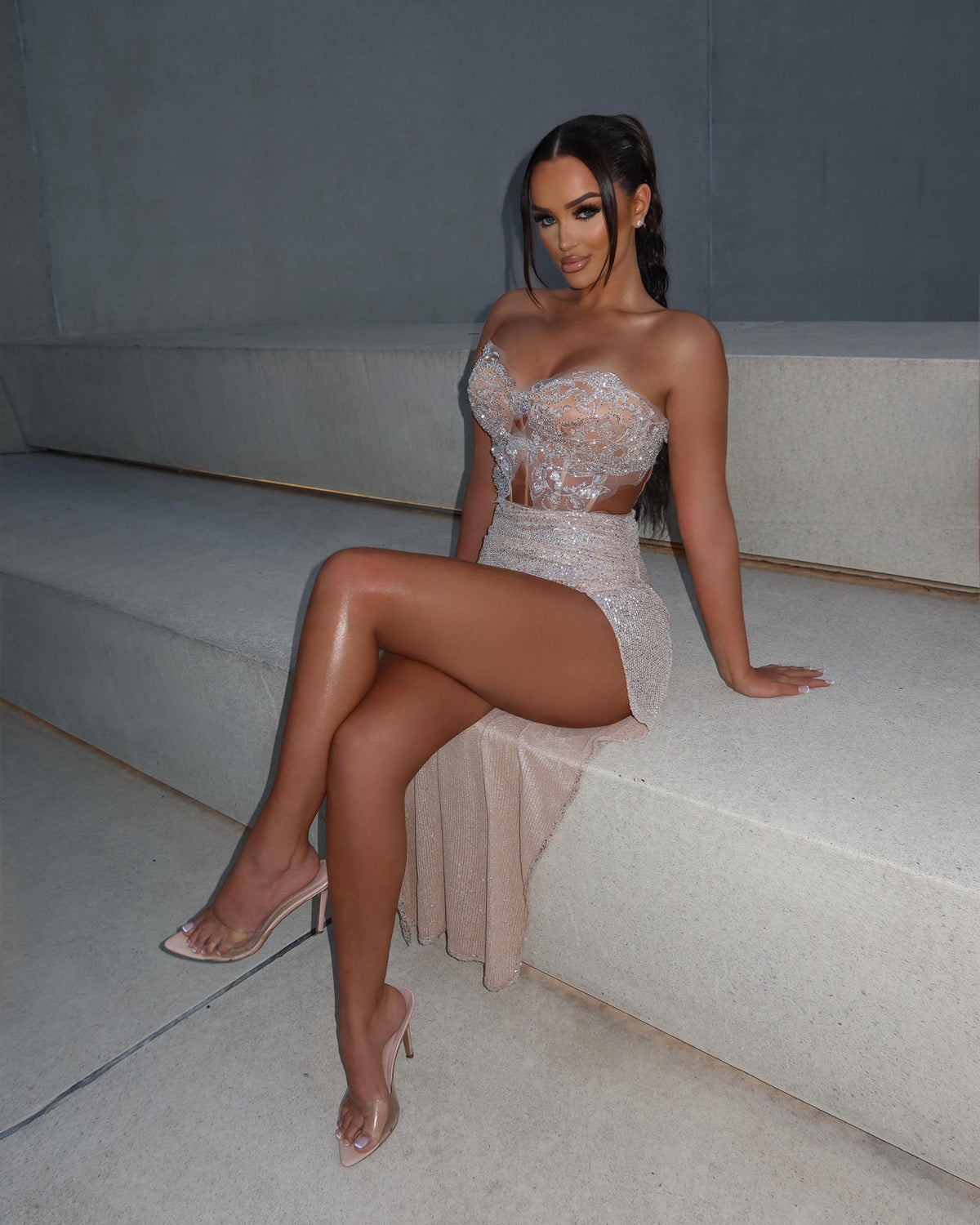 CELESTE SEQUIN SET