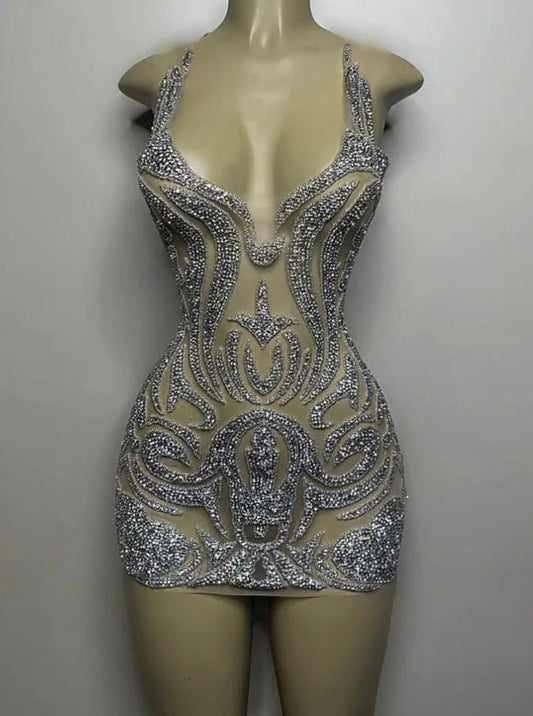 AMOURE DIAMOND MINI DRESS