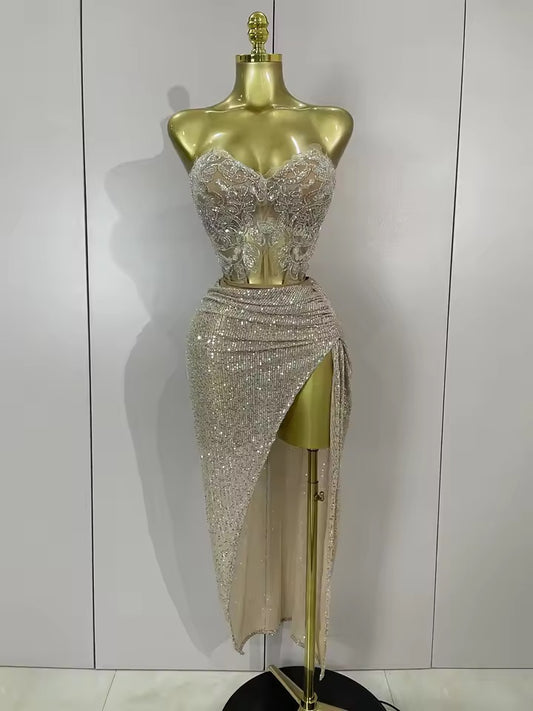 CELESTE SEQUIN DRESS