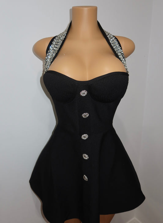 AMARA HALTER DRESS