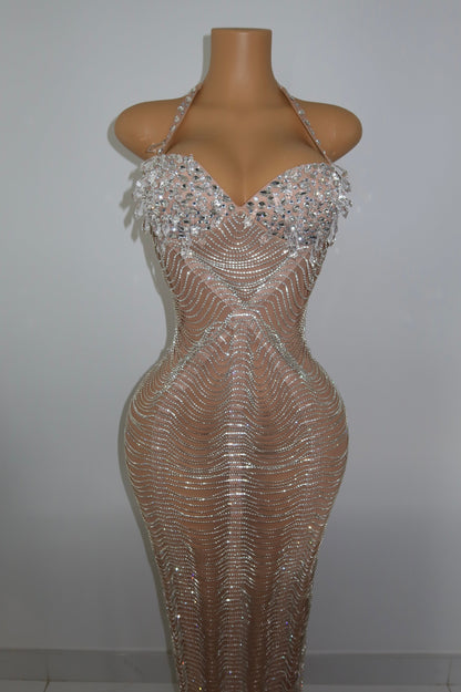 PETRA HALTER MAXI DRESS (ready to ship size S)