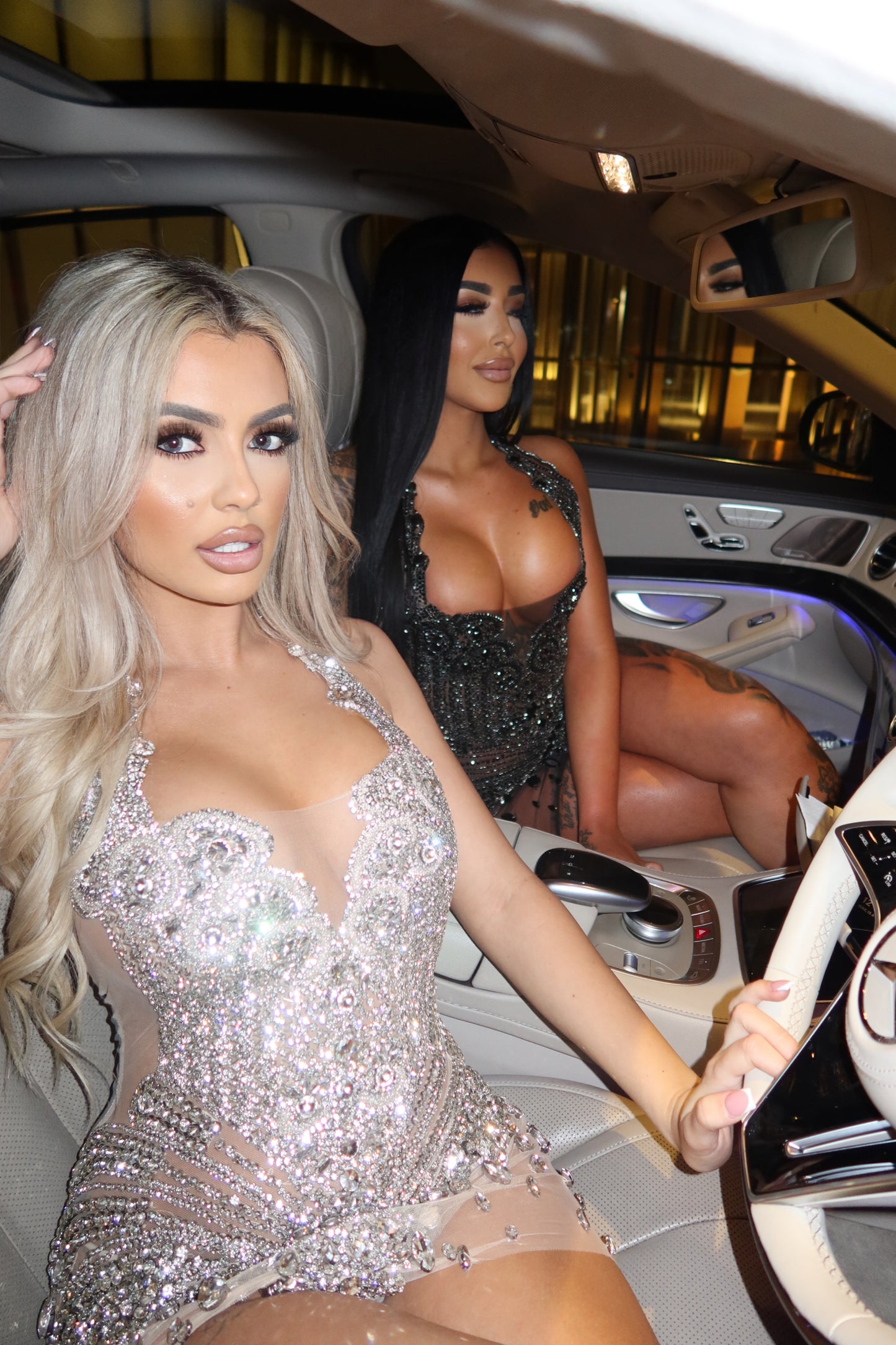 ICY GIRL DIAMOND MINI DRESS