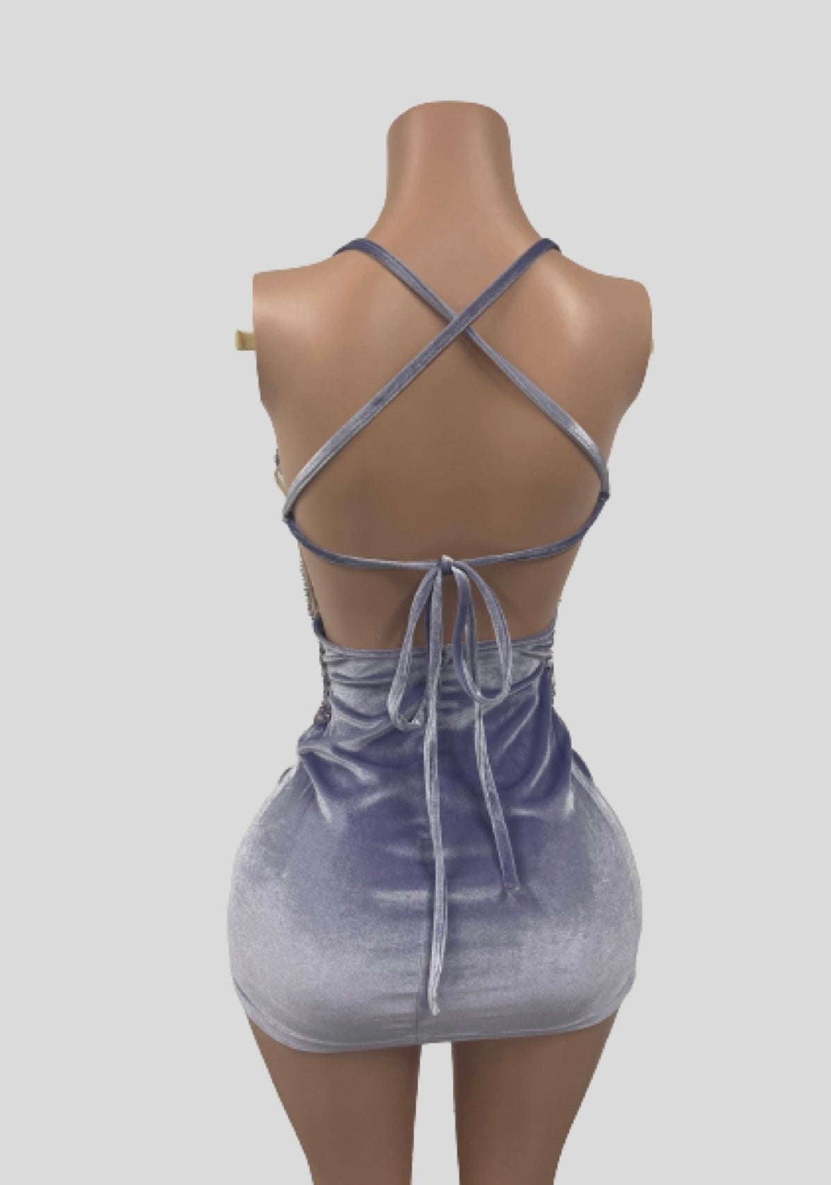 VELVET MINI DRESS